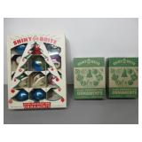 Vintage Glass Christmas Tree Ornaments