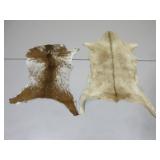 Two Goat Hides, 1 Small, 1 Medium