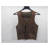 Leather Vest, Size 36