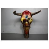 Horse and Rider Painted Skull