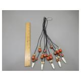 Five Alligator Tooth Necklaces