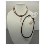 Two CC Horsehair Necklaces