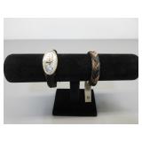 Two CC Magnetic Clasp Bracelets, Sz. M