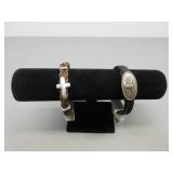 Two CC Magnetic Clasp Bracelets, Sz. XL