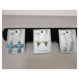 Three Pair CC Earrings