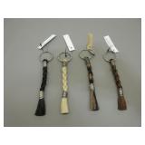 Four CC Horsehair Keychains