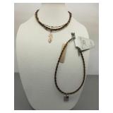 Two CC Horsehair Necklaces