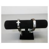 Two CC Magnetic Clasp Bracelets, Sz. ML