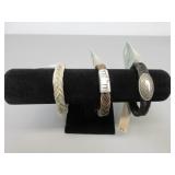 Three CC Magnetic Clasp Bracelets, Sz. XL