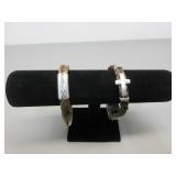 Two CC Magnetic Clasp Bracelets, Sz. L
