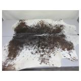 Brown and White Cowhide