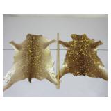 Two Acid Etched Calf Hides