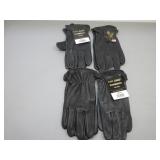 Four Pair Deer Skin Unlined Gloves, Sz. XL Womens