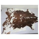 Brown and White Cowhide