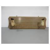 Gun Rack Made with Deer Hooves