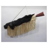 Buckskin and Fox Pelt Covered Rifle Scabbard