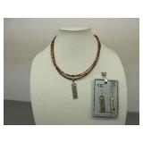 CC Matching Necklace and Earrings