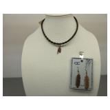 CC Matching Necklace and Earrings