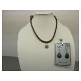 CC Matching Necklace and Earrings