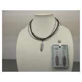 CC Matching Necklace and Earrings