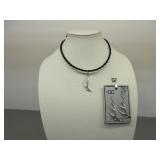 CC Matching Necklace and Earrings