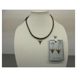 CC Matching Necklace and Earrings