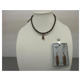 CC Matching Necklace and Earrings