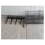 Grid Wall Hooks and Wire Shelves