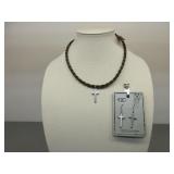 CC Matching Necklace and Earrings