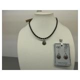 CC Matching Necklace and Earrings