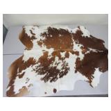 Brown and White Cowhide