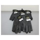 Five Pair Deer Skin Unlined Gloves, Sz. XL