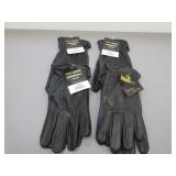 Four Pair Deer Skin Unlined Gloves, Sz. L