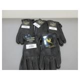 Five Pair Deer Skin Unlined Gloves, Sz. S