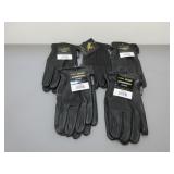 Five Pair Deer Skin Unlined Gloves, Sz. XL