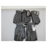 Five Pair Deer Skin Lined Gloves, Sz. S
