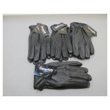 Four Pair Deer Skin Lined Gloves, Sz S