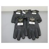 Five Pair Deer Skin Unlined Gloves, Sz. XXL