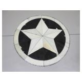 Round Patchwork Cowhide Rug