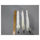 Three Ermine Pelts