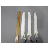 Three Ermine Pelts