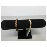 Two CC Horsehair Bracelets, Sz. M