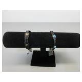 Two CC Horsehair Adjustable Bracelets