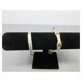 Two CC Horsehair Adjustable Bracelets