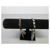 Two CC Horsehair Adjustable Bracelets
