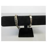 Two CC Horsehair Adjustable Bracelets
