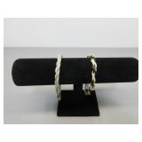 Two CC Horsehair Bracelets, Sz. L
