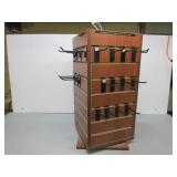 Revolving Slatwall Merchandising Stand w/Pegs