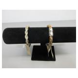 Two CC Horsehair Bracelets, Sz. M