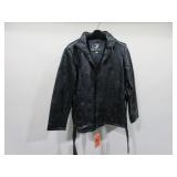 Belted Leather Jacket, Ladies XXL
